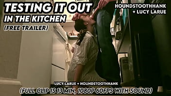 Testing it out in the kitchen