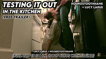 Testing it out in the kitchen