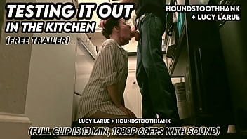 Testing it out in the kitchen