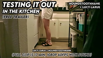 Testing it out in the kitchen