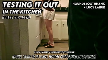 Testing it out in the kitchen