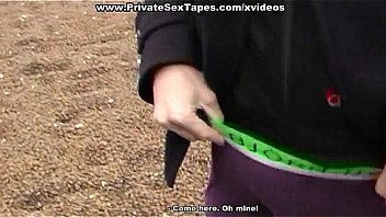 Amateur dick sucker performs horny action in the street Amateur dick sucker performs horny action in the street