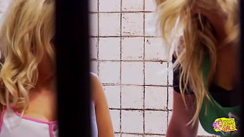 Hot blondies fuck each other in a cosplay