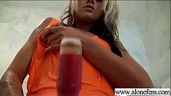 Alone hot girl playing with stuff as dildos movie 09