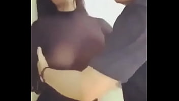 Touching boobs