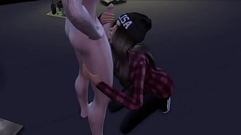 Alina sexy mouth working