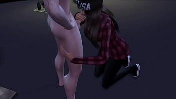 Alina sexy mouth working