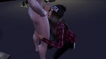 Alina sexy mouth working