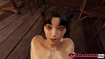 Pov big tits black elf in latex 3d rule34 animation with spanking pussy licking orgasm