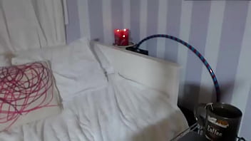 Maxine x in red gets horny & dildo fucks that asian cavity