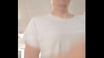 Simple selfie clip of enjoying exercise in the gym