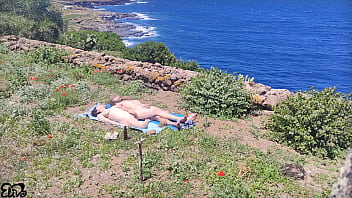 Anal naturist outdoor anal under the sun with a deep creampie inside