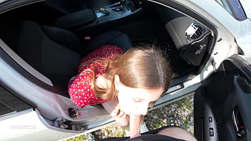 I seduced my driver gave him a sloppy blowjob and swallowed every drop