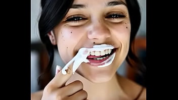 Wednesday addams playing with spunk