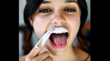 Wednesday addams playing with spunk