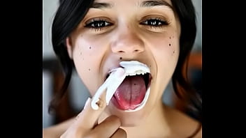 Wednesday addams playing with spunk