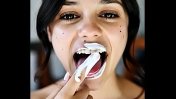 Wednesday addams playing with spunk