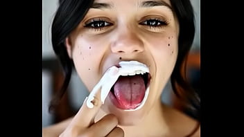 Wednesday addams playing with spunk