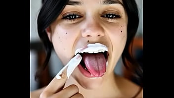 Wednesday addams playing with spunk