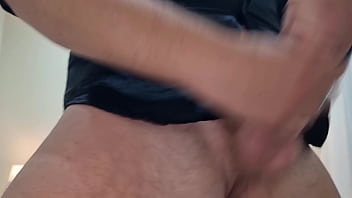 Amazing italian creampie my step brother jerks off and cums with a fantastic big dick