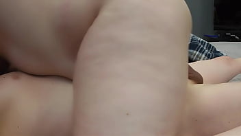 Milf Pawg Gives Hand Job Climbs On Top And Finsihed From Behind thumbnail