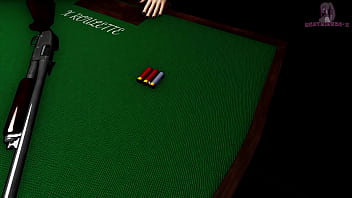 X roulette 2 趴在桌上的背後位