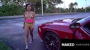 Parking lot pimpin' latina horny slut fucked in public parking lot