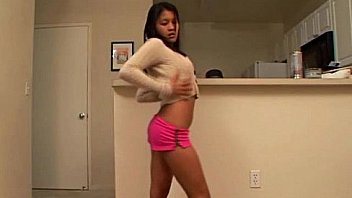 Sexy dancing asian teen