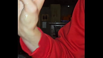 Sexygamermomma licks up every drop after perfect handjob