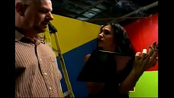 Bald guy loves to lick womans legs and pussies