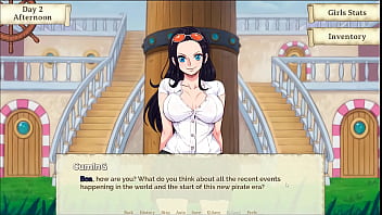 Lusty buccaneers parody hentai game ep 2 nami is stripping for the right amount of gold