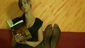 Sexy tease with her feet