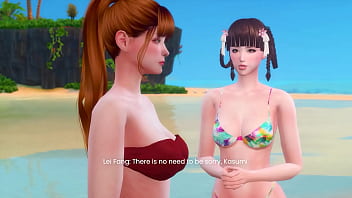 Ayane and tina fucks in a beach resort