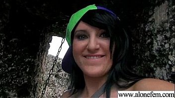 Alone sexy horny girl masturbating tender vid 07