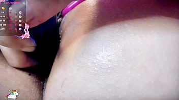 Chilena amateur en noche de webcam dildo anal y control juguete lovense a distancia