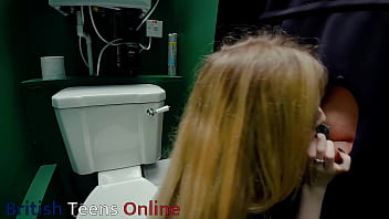 Horny nurse sucks cock at the gloryhole