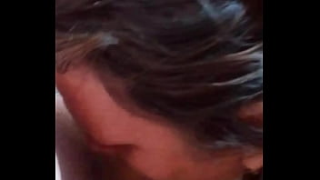 Spicy bathroom session with ssbbw wife sloppy blowjobs rub cock on pussy doggy style & cum on delicious boobs