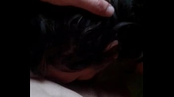 Spicy bathroom session with ssbbw wife sloppy blowjobs rub cock on pussy doggy style & cum on delicious boobs