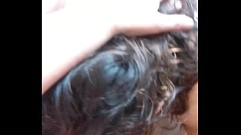 Spicy bathroom session with ssbbw wife sloppy blowjobs rub cock on pussy doggy style & cum on delicious boobs