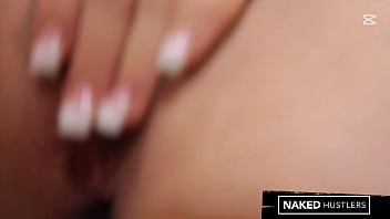 Horny shopping trust fund baby tries on clothes and fucks herself in public mall fitting room