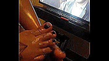 Asian plum juicy toes footjob