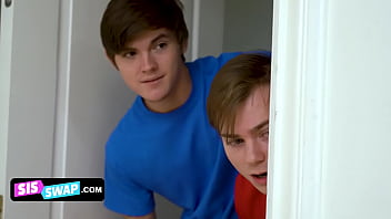 Sisswap hot college besties explore their sexuality when their stepbrothers caught them Sisswap hot college besties explore their sexuality when their stepbrothers caught them