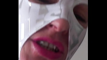 Throat training tran submissive vilja the real life sex doll gets deepthroated and fucked in her zentai spandex suit like a perfect toy