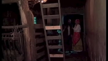 The country lady doggside in the barn enjoys a nice cock