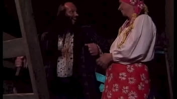 The country lady doggside in the barn enjoys a nice cock