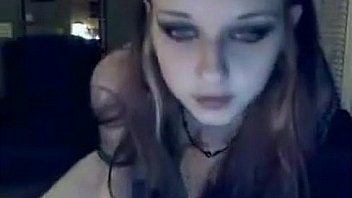 Hot emo chick fucking herself
