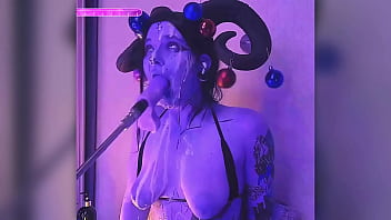 Devil filled with cum passionately gives blowjobs