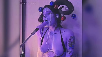 Devil filled with cum passionately gives blowjobs