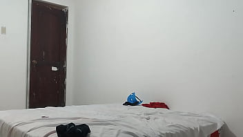 American man with small and ugly penis tries to masturbate his penis with an inflatable plastic