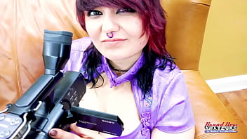 Kinky blonde jackie and color haired trinity share a cock to suck and milk